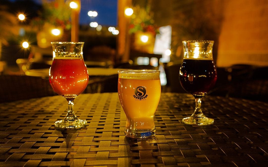 Picture of 3 beers in glasses from Satire Brewing Company