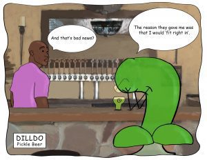 Satire Brewing Dilldo parody comic one