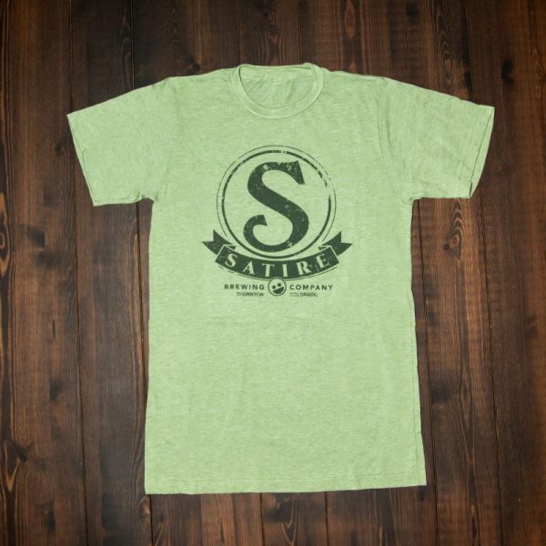 Green Satire Brewing Company logo t-shirt